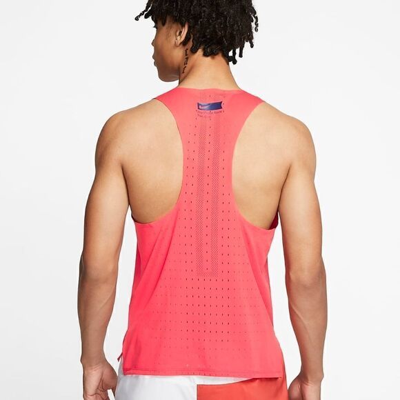 Nike Aeroswift Blue Ribbon Sports BRS Running Tank Top Singlet Red Blue White S - Picture 4 of 5